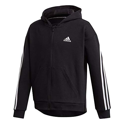 Veste de survêtement Adidas G 3s Fz HD pour fille en coton confort