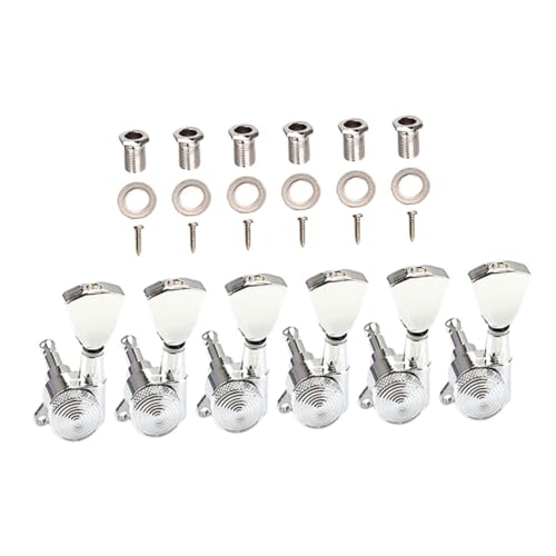 Milisten Guitar Tuning Pegs Metal Guitar Pegs Set of 6 for Acoustic Electric for Beginners and Professionals