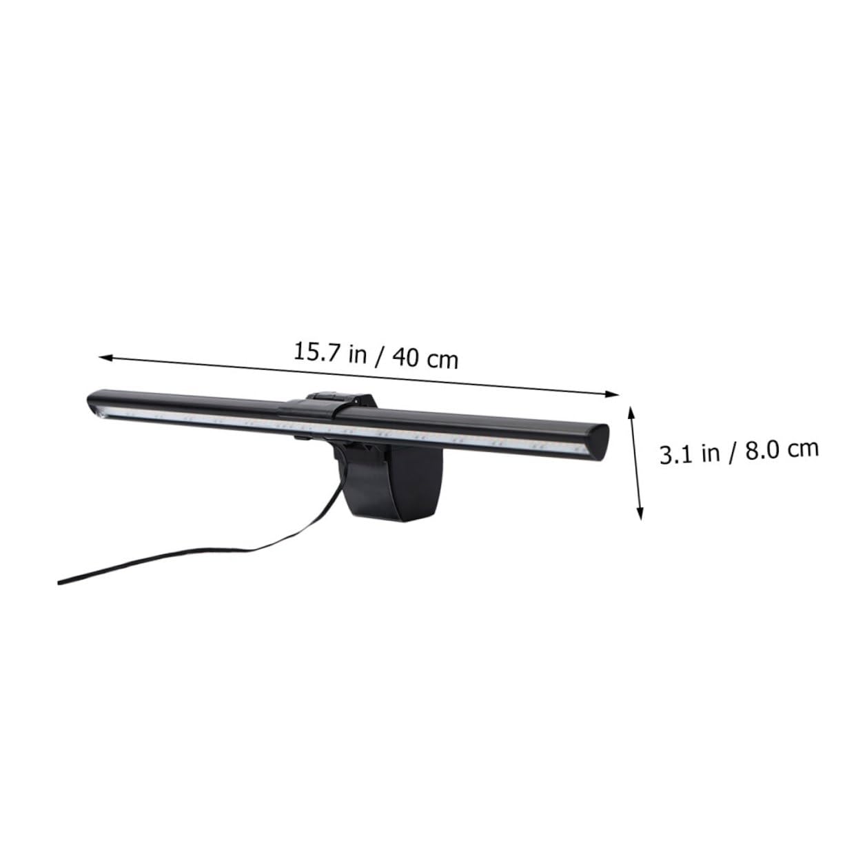 POPETPOP Lámpara de Pantalla LED para Ordenador Luz Ajustable de Tres Colores, Soporte Móvil y Alimentación USB para Estudio y Lectura Cómoda