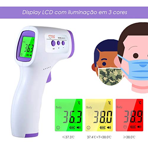 Termômetro Digital de Testa Infravermelho LCD Termômetro Infravermelho Portátil Termômetro Infraverm