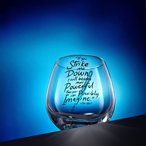 Joyjolt Star Wars Obi-Wan Kenobi Lightsaber Stemless Drinking Glass - 15 Oz - Set Of 2 #TOP2