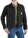 Carhartt Men's Rugged Flex Relaxed Fit Duck Detroit Jacket, Black
