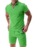 Herren Zweiteiliges Set, Sportlich Anzug ist perfekt in Sommer,auch als guter Geschenk bei Fest, Schulanfang, Geburtstage