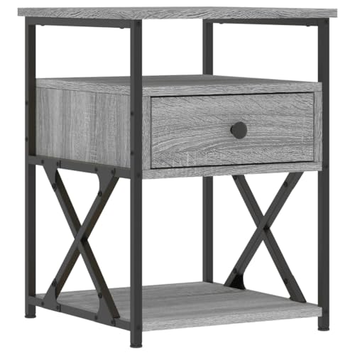 Table d'appoint stable avec pieds réglables et rangement ouvert