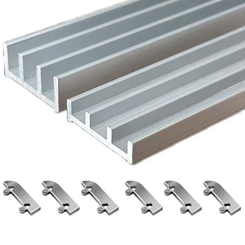 Riel para puertas correderas de 300 cm en armarios modernos del hogar 2