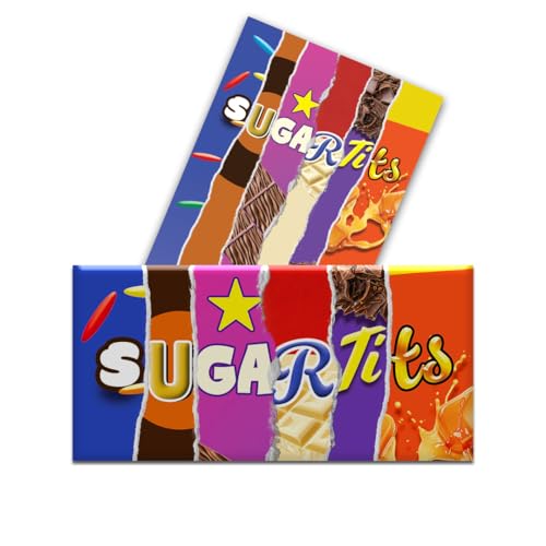Sugartits - Novelty Funny Chocolate Bar Wrappers Insults Secret Santa Birthday Present Christmas Valentine Rude (Chocolate Bar Not Included)