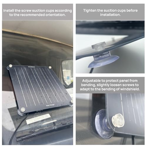 Image of ECO-WORTHY 10W 12V Solar Battery Charger Maintainer OBDII for Car
