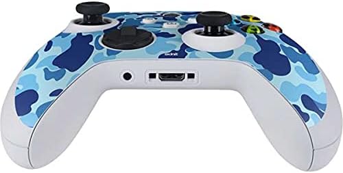 Skinit Decal Gaming Skin Compatible with Xbox Series S Controller - Light Blue Street Camo Design