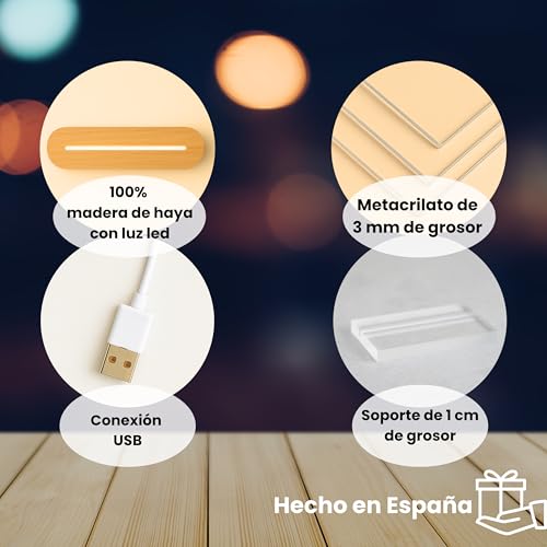 Miniatura 8 de Cristal Plaque - Frame De Padres Lámpara Navideña