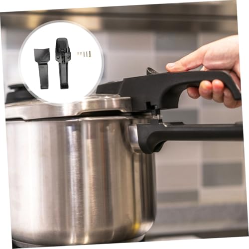 Repuesto de mango ergonómico para olla a presión PRETYZOOM, negro, fácil de limpiar e instalar miniatura 4