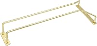 Vista 5 de Estante dorado para copas de vino de 12 pulgadas, soporte para copas de vino debajo del gabinete, soporte para copas de vino – Soporte para copas