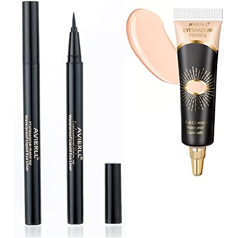 Waterproof Liquid Eyeliner -2Pens Black Eyeliner Long Lasting&Smudgeproof Makeup Liner Easy Liquid Pen 0.03 Fl. Oz (Black) Cover