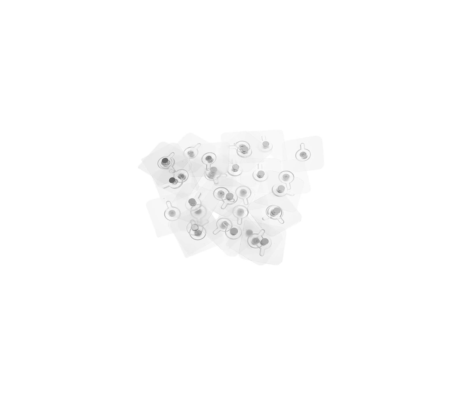FGJsfhrDTU Picture Hanging Hooks, Transparent Adhesive Picture Hooks 5.70x5.70x1.00 cm 30 Pcs 13 lb Capacity