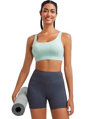 Image of RUNNING GIRL Sports Bras for Women High Support,Racerback High Impact Sports Bra Moulded Cup Workout Bra Push up