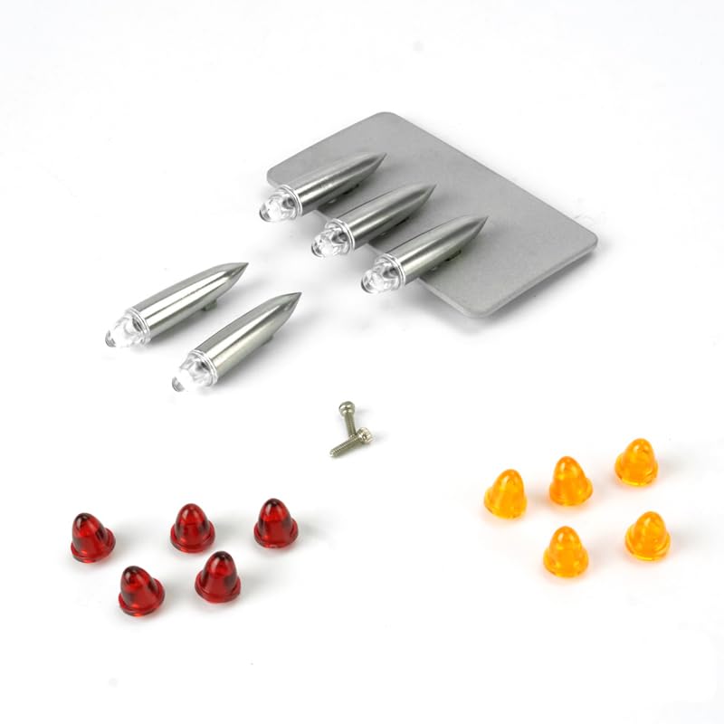 Lesu - Vaso de metal para lámpara (3 mm, para camión de tractor RC 1/14 King, pieza de repuesto