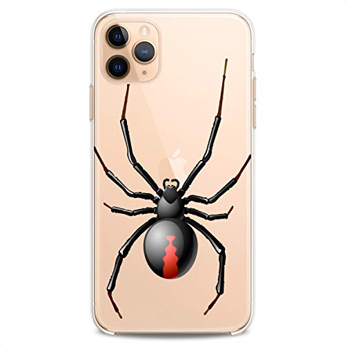 Cavka Tpu Case Compatible With Iphone 14 Pro Max 13 12 Mini 11 Xs X 8 Plus Xr 7 Se Black Widow Cute Soft Men Design Spider Male Arachnoid Flexible Silicone Horror Fear Print Insect Slim Fit Clear #TOP4