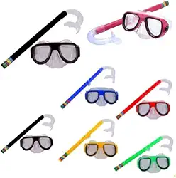 Kit Snorkel Infantil com Máscara de Mergulho e Respirador, 7 Cores Disponíveis