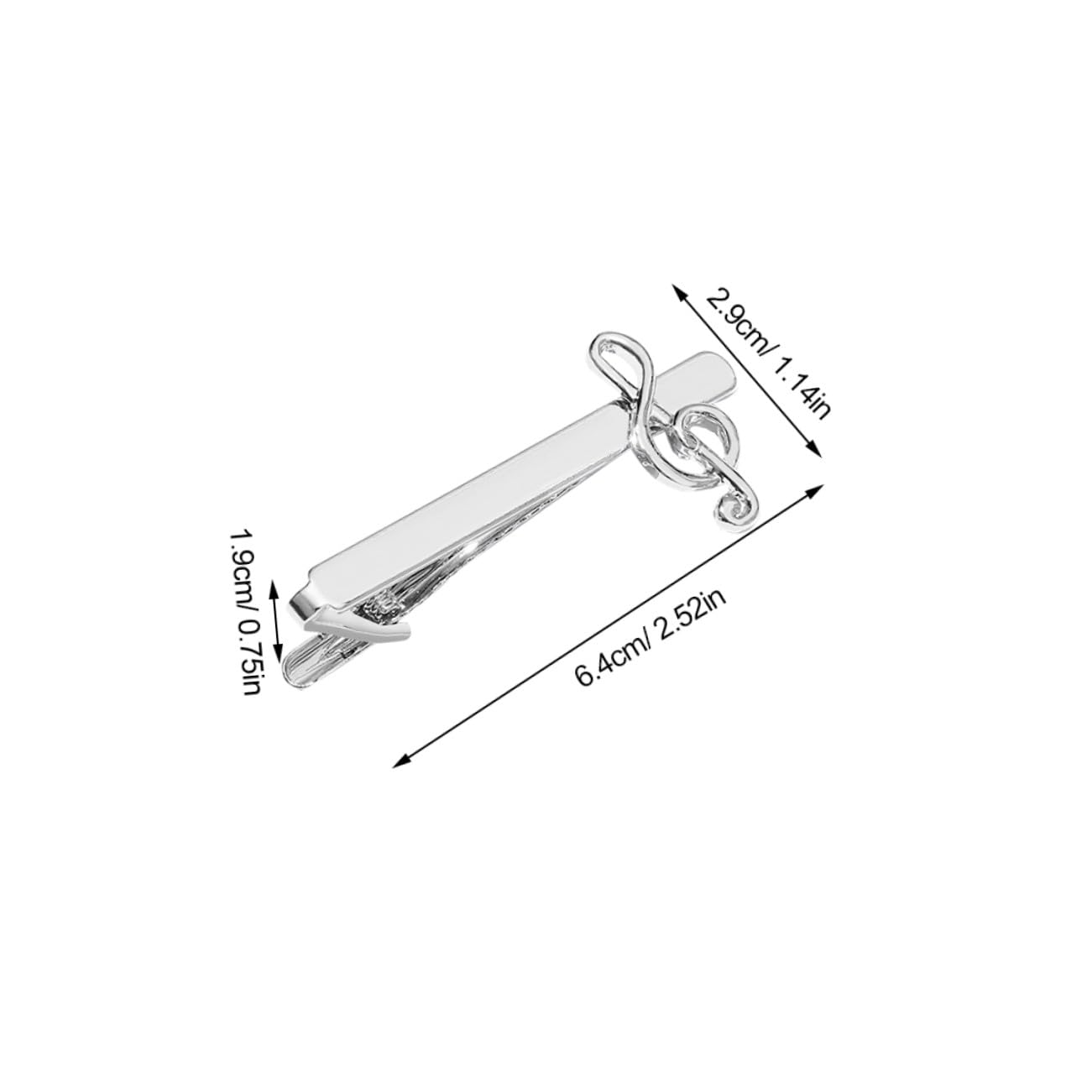 25 Piezas Clips de Corbata para Hombre con Musical Clip de Metal de Aleación de Zinc con Sujeción para Trajes de Negocios Formales Accesorio Elegante y Multifuncional