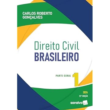 Capa do livro Curso de Direito Civil Brasileiro: Parte Geral - 22ª edição 2024: Volume 1