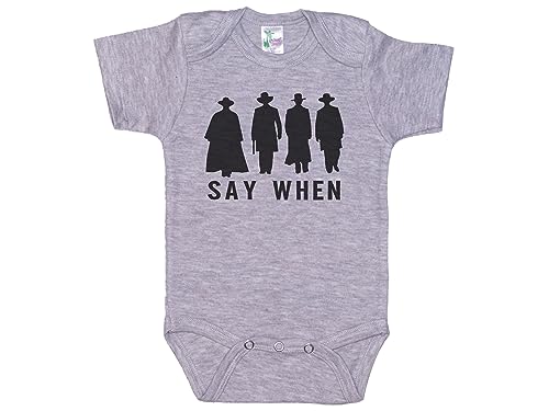 Ebenezer Fire Say When, Tombstone Onesie, Unisex Infant Bodysuit, Funny Baby Outfit
