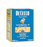 De Cecco Semonlina Pasta, Mezzi Rigatoni No.26, 1 Pound (Pack of 5)