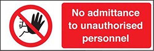Other Señal, sin personal UNAUTH, RP/SIGNS protección personal/seguridad del sitio, paquete de 1 pieza – 13201M