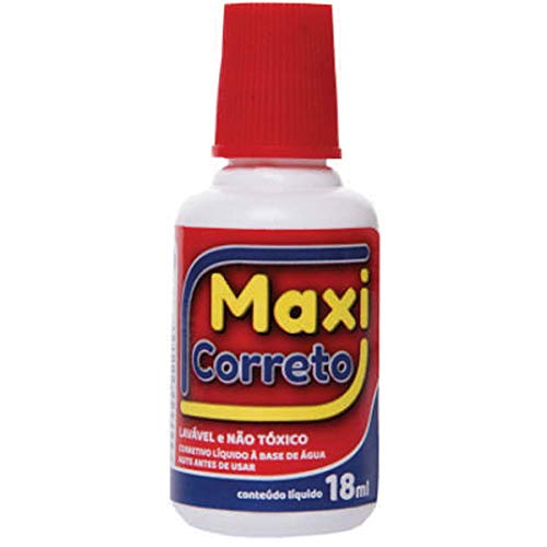 Frama 478, Corretivo, Maxi Correto 18 ml, Multicor, Pacote de 12