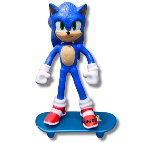 Image of Blue Aura Cartoon Game Action Figure Spike Robo Height-15cm | SS-NC -Blue