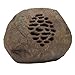 Alpine Corporation - Waterproof Bluetooth Solar-Powered Outdoor Wireless Rock Speaker – 50 Foot Range – Durable Wireless Outdoor Sound System for Patio, Garden, Yard, and Pool Area (Set of 2)