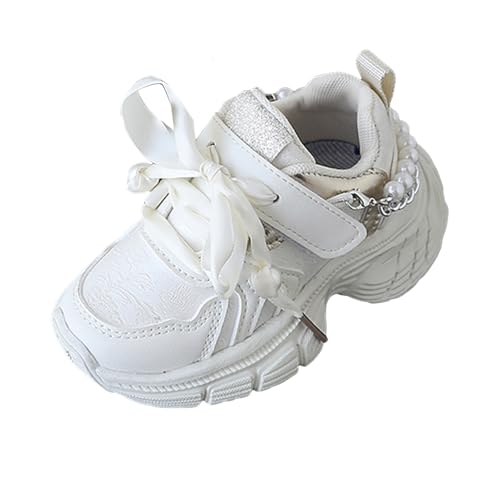 IWIHMIV Girls Tennis Shoes Kids Sneakers Boys Girls Walking Shoes Sports Shoes Lightweight Breathable Running Athletic Shoes