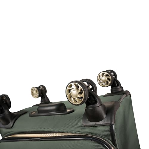 Image of Kenneth Cole REACTION Chelsea Chevron Quilted Luggage, Olive, 28-Inch Checked