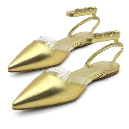 Women's Flat Shoes Pointed Toe Ballet Flats Wedding Office Work Dress Shoes for Women Dressy Comfortable