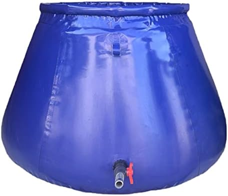 Foldable 500L PVC Water Storage Bag - Outdoor Irrigation Tank for Trees & Agriculture, Large Capacity Water Reservoir with Faucet (100x80x70cm / 132 Gallon)