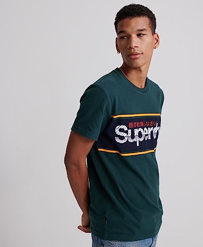 Superdry-Core-Logo-Stripe-Tee-Camicia-Uomo