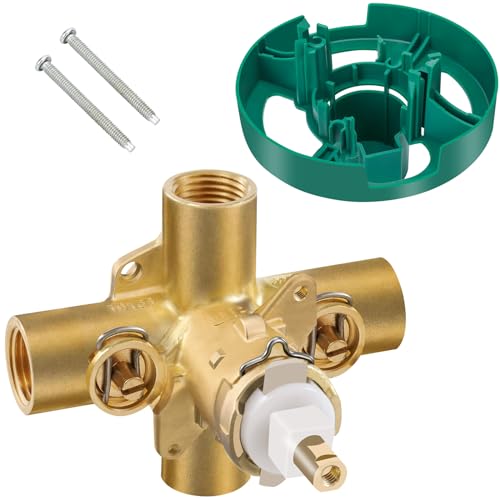 2590 - Pressure Balancing Cycling Shower Valve with Stops, 1/2-Inch IPS Connections, Lead-Free Copper - Rough-In, Pressure Balancing Valve with 1222 cartridge