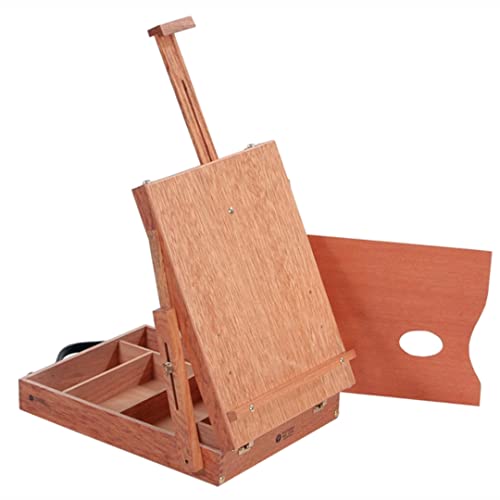 Estojo/Cavalete Compacto, com Paleta de Compensado e Alça para Transporte, Trident, 12504, Madeira E
