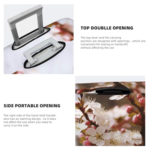 Travel Luggage Cover Plum Tree Blossom Suitcase Protector Elastic Washable Stretch Suitcase Protector Anti-Scratch Travel Suitcase Cover Fit 18-32 Inch Luggage4