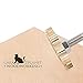 CREATPLANET Fer Marquer Bois Personnalisé 1.2" Tampon Marquer Cuir Irrégulier Logo Personnalisé Tampon pour Barbecue Chaleur avec Tête Laiton et Manche Bois pour Cuisson Bois Art -Chat Assis