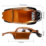 Injora carrosserie Bug 1/18 pour châssis LCG TRX4M orange photo 4