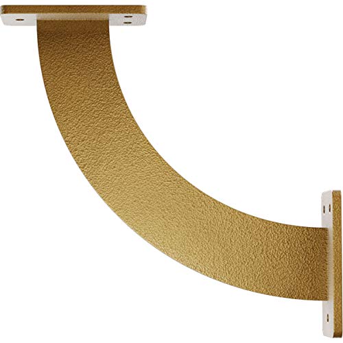 Ekena Millwork BKTM02X09X09BRHGO 2 inch W x 9 inch D x 9 inch H Bradford Steel Bracket, Hammered Gold by Ekena Millwork - Used condition - Image 4