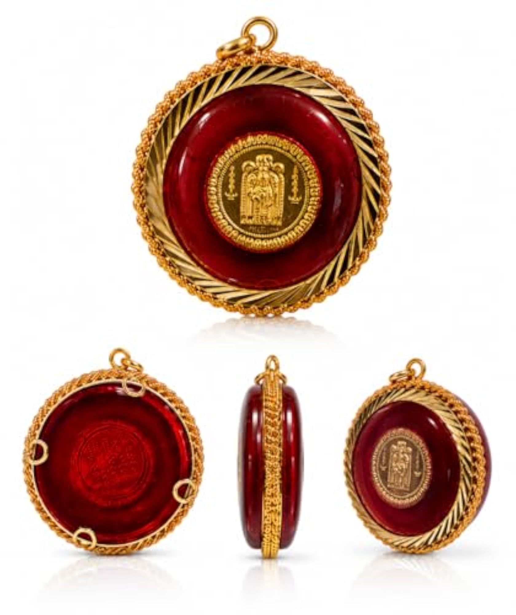 Divine Grace Guruvayurappan Spiritual Locket Pendant, Traditional