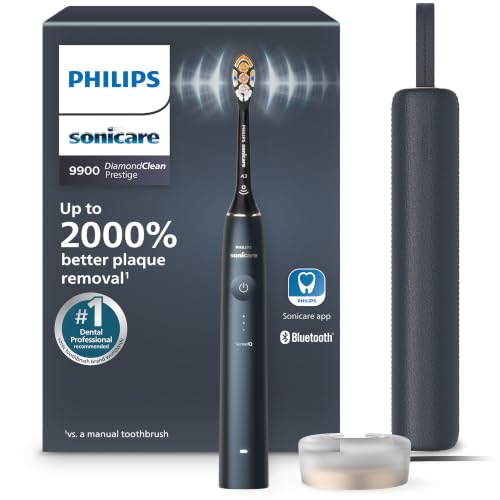 Philips Sonicare 9900 Prestige Electric Toothbrush, 1 Brush Head, Blue