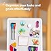 kedudes 11x14 Magnetic Dry Erase White Board - Mini Refrigerator Whiteboard Set - Lightweight Small Personal Memo Boards with 6 Markers - Smooth Surface and Eraser Caps - Fridge and Wall Mountable