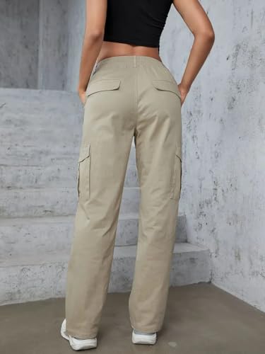 Image of LITZO Cotton Cargo Pants for Women || Womens Cargo Pant (L-110-113)