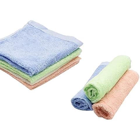 4Pcs Reusable Bamboo Face Cloths for All Ages Cover