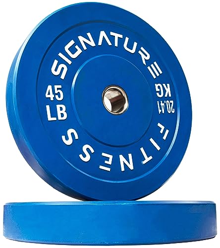 Image of Fitvids 2-Inch Olympic Rubber Weight Plates Sets, Bumper Plates Set Barbell with Mat for Strength Training, 80-370 Lbs Multiple Options