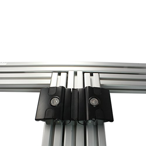 Fallenverschluss, Fallenschloss - TWIN gleichschließend Aluminium schwarz pulverbeschichtet