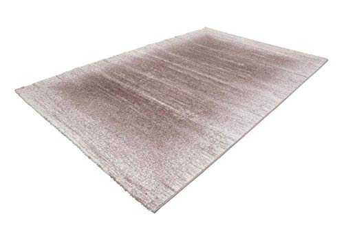 Alfombra de Pelo Corto Beige Crema Blanco salón Dormitorio Suave 200 x 290 cm