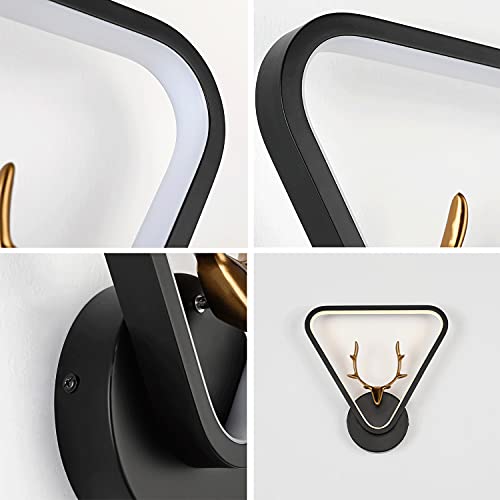Aplique de pared minimalista LED de interior 16W para pasillo y dormitorio 6