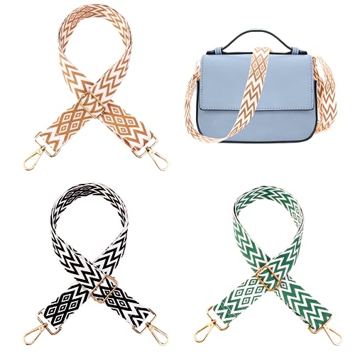 Verstellbarer Schultergurt Für Taschen – 72–130 Cm Länge, 3.8 Cm Breite, Mit Karabiner, Rosa-gelb Gestreift